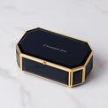 "I Treasure You" Black Jewelry Box