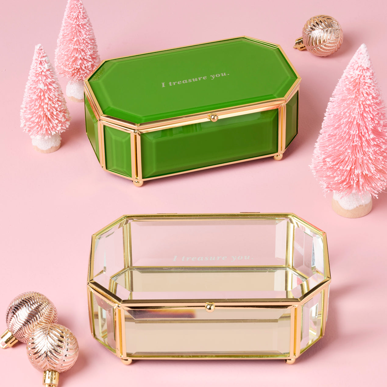 Kate sold spade glass jelwelry box