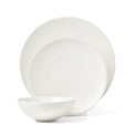 Roseto 12-Piece Dinnerware Set, White