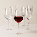 Tuscany Classics Angled Optic Wine Glasses, Set of 6