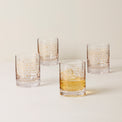 Tuscany Classics Gold Dust Double Old Fashioned Glasses , Set of 4