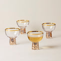 Tuscany Classics Gold Frost Coupes, Set of 4