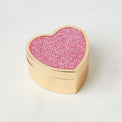 Sitting Pretty Pink Glitter Heart Box