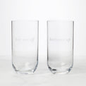 Bottoms Up & Top Me Off, Hiball Glasses, Set of 2