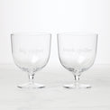 Truth Spiller & Big Sipper, Short Wine Glasses, Set of 2