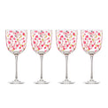 It's Raining Confetti Wine Glasses, Set of 4