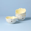 Butterfly Meadow Floral Dessert Bowls, Yellow, Set of 4