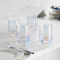 Tuscany Classics Iridescent Double Old Fashioned Glasses, Set of 4