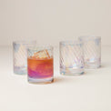 Tuscany Classics Iridescent Double Old Fashioned Glasses, Set of 4