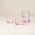 Tuscany Classics Stackable Short Glasses, Set of 4, Blush