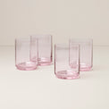 Tuscany Classics Stackable Tall Glasses, Set of 4, Blush