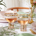 Tuscany Classics Gold Frost Coupes, Set of 4