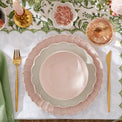 French Perle Scallop Blush 12-Piece Dinnerware Set