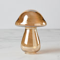 Large Gold Luster Glass Mushroom