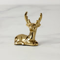 Gold Reindeer Placecard Holder