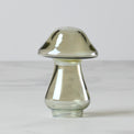 Small Green Luster Glass Mushroom