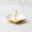 Make It Pop Metal Ring Dish, White