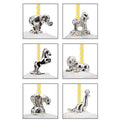 Let's Celebrate 6-piece Circus Animals Candle Set