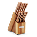 Rame Hammered Copper 12-Piece Cutlery Block Set