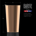 20 Oz Copper Highball Tumblers, Set Of 2