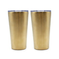 20 Oz Highball Tumblers, Set of 2, Gold