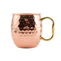 20 Oz Hammered Copper Moscow Mule Mugs, Set of 2