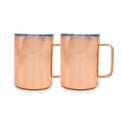 16 Oz Insulated Copper Coffee Mugs, Set of 2