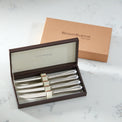 Hammered Antique 4pc Steak Knife Set