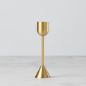 Light Gold Tall Taper Candle Holder