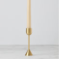 Light Gold Tall Taper Candle Holder