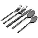 Allay Midnight 20-Piece Everyday Flatware Set, Service For 4