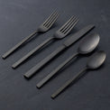 Allay Midnight 20-Piece Everyday Flatware Set, Service For 4