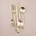 Lorenn Champagne Satin 20-Piece  Flatware Set