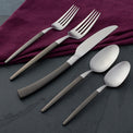 Adjacent Midnight 20 Piece Everyday Flatware Set, Service For 4