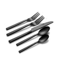 Chef's Table Black 20 Piece Everyday Flatware Set, Service For 4