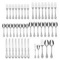 Boutonniere 45 Piece Everyday Flatware Set, Service For 8