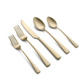 Cerys Champagne Satin 20-Piece Flatware Set