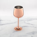 18 Oz Copper Stainless Steel White Wine Glasses, Set of 4