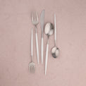 Mazzy White-Handle 20-Piece Flatware Set