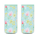 Pastel Floral Can Coolers, Set Of 2