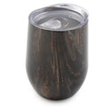 12 Oz Black Geo Insulated Wine Tumblers, Set Of 2