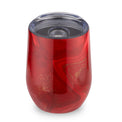 12 Oz Red Geo Insulated Wine Tumblers, Set Of 2