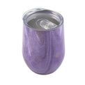 12 Oz Purple Geo Insulated Wine Tumblers, Set Of 2