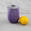 12 Oz Purple Geo Insulated Wine Tumblers, Set Of 2