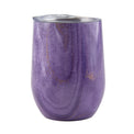 12 Oz Purple Geo Insulated Wine Tumblers, Set Of 2