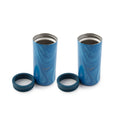 Insulated Sapphire Blue Geode Slim Can Coolers, 2 Pack