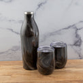 Black Geode 3-Piece Wine Growler & Tumbler Set