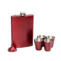 6-Piece Red Flask Set