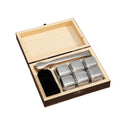 9-Piece Stainless Steel Whiskey Stone Set