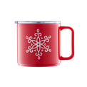 20 Oz Stackable Snowflake Insulated Coffee Mugs, Set Of 2